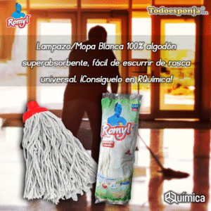 Lampazo/Mopa Romyl de algodón Blanco