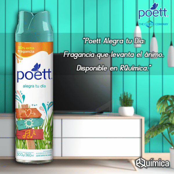 Poett desodorante de ambiente alegra tu día (Aerosol) x 360 ml